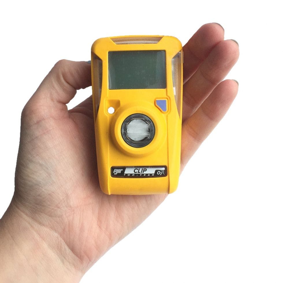 BW Clip (2 Year) Oxygen (O2) 19.5/23.5% vol. Gas Detector | Oxygen Detectors (O2)