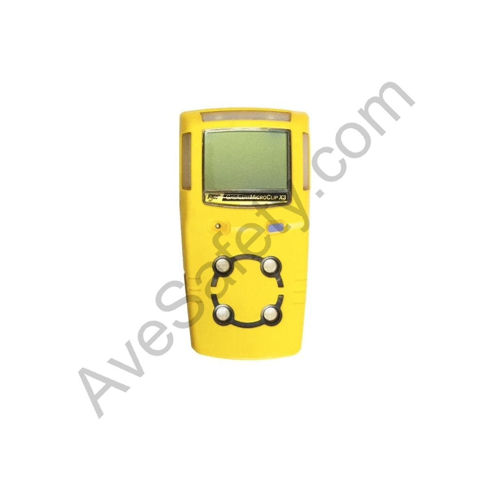 BW GasAlert MicroClip X3 LEL(F) O2 H2S CO Gas Detector | LEL / CO / H2S / O2