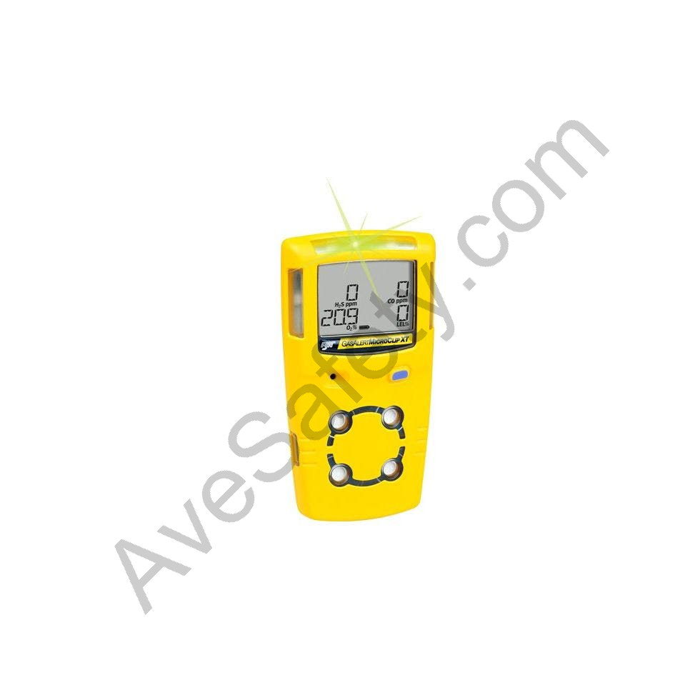 BW GasAlert MicroClip XT LEL(F) O2 H2S CO Gas Detector (Rechargeable Battery) | Multi Gas Detector